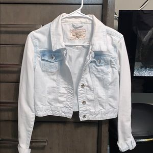 Light wash denim jacket